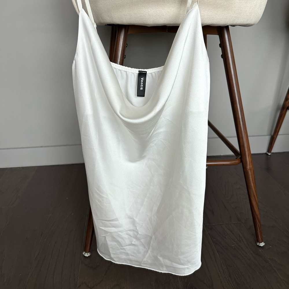 White flowy tank
